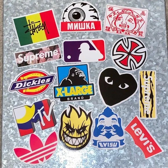 (100 count) Cool Vinyl Skateboard Stickers | Glossy - Picture 5 of 8